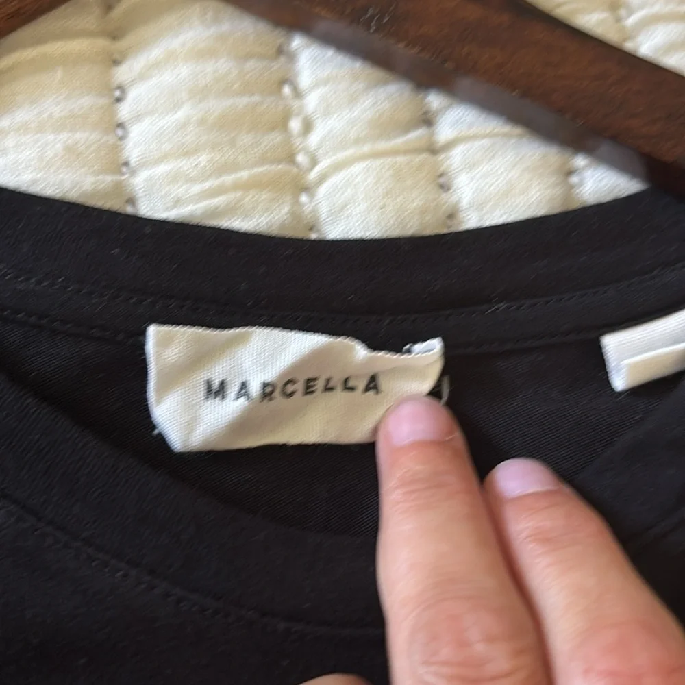 MARCELLA black key hole T-shirt dress - Picture 3 of 4